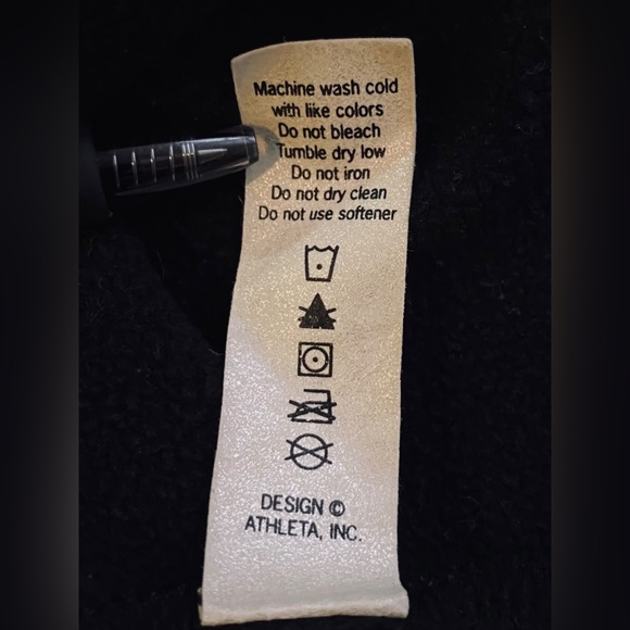 Athleta Cassidy Long Sleeve Scuba Zip Front Ponte Knit Dress Black Women's Large - Picture 6 of 10